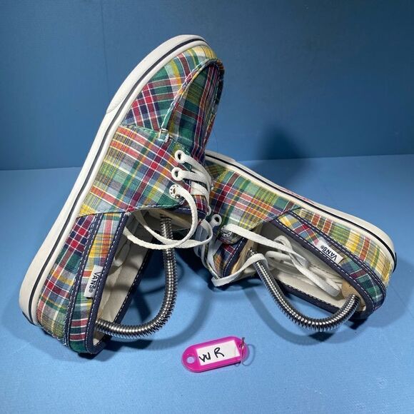 Vans OFF THE WALL classic Plaid Shoe, Women Sz 7, Classic Canvas Skate Sneaker - Picture 1 of 8
